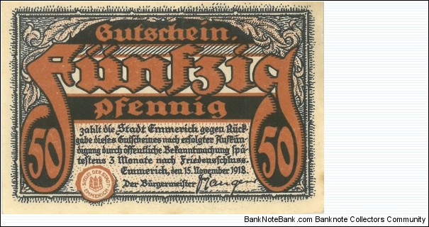 Banknote from Germany year 1918