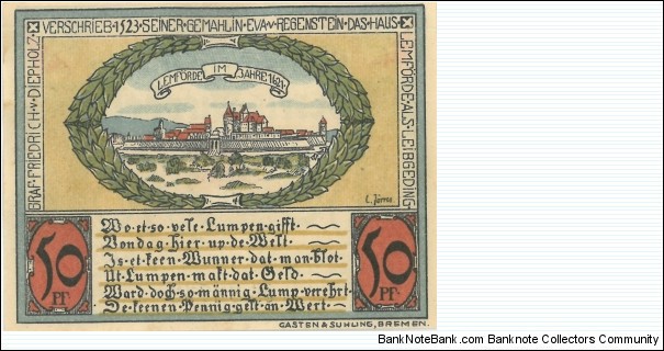 Banknote from Germany year 1921