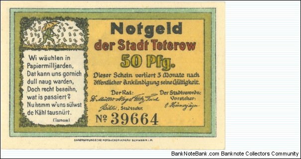 Notgeld Banknote