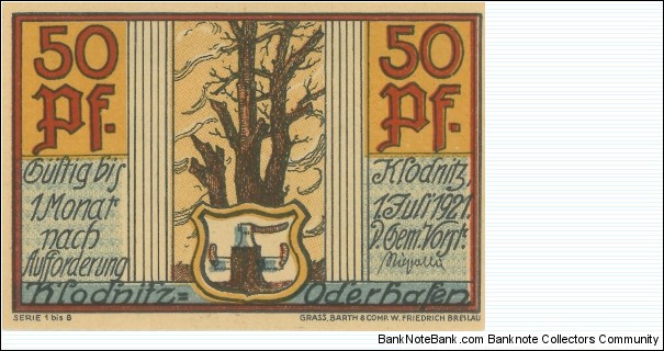 Banknote from Germany year 1921