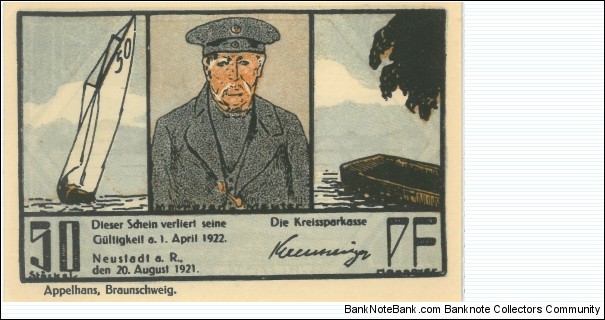 Banknote from Germany year 1921