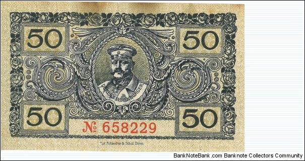 Banknote from Germany year 1918