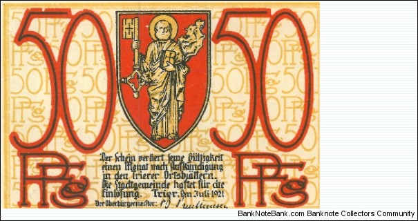 Banknote from Germany year 1921