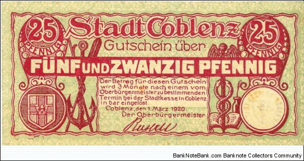 Notgeld Banknote