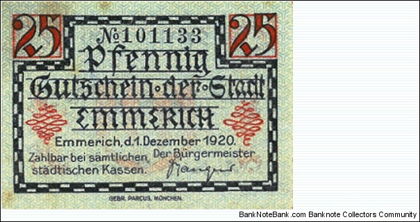 Banknote from Germany year 1920