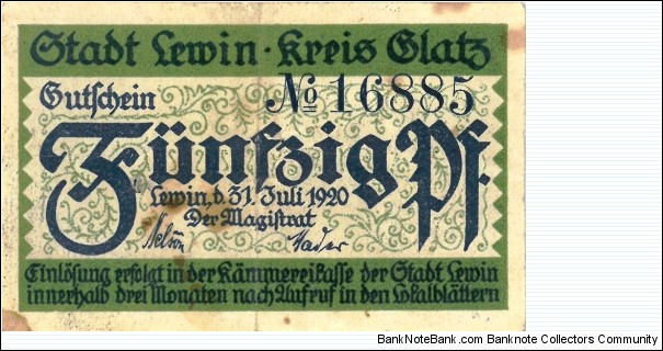 Banknote from Germany year 1920