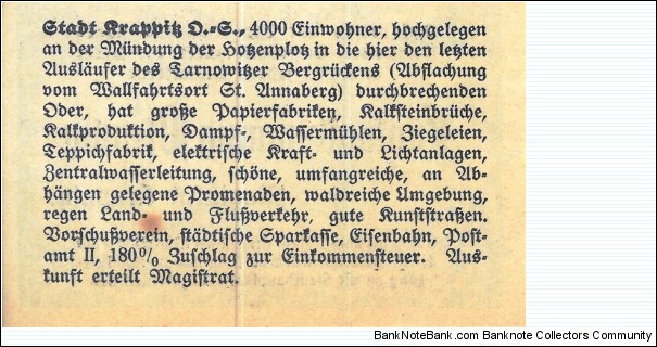 Banknote from Germany year 1921