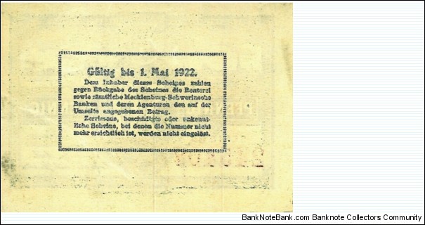 Banknote from Germany year 1922