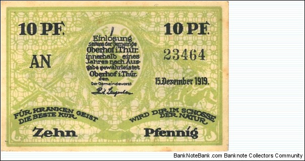 Banknote from Germany year 1919