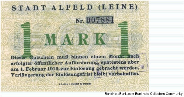 Banknote from Germany year 1918