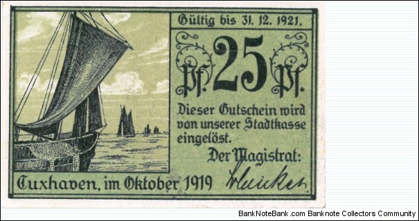 Banknote from Germany year 1919