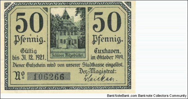 Banknote from Germany year 1919