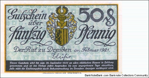 Banknote from Germany year 1921