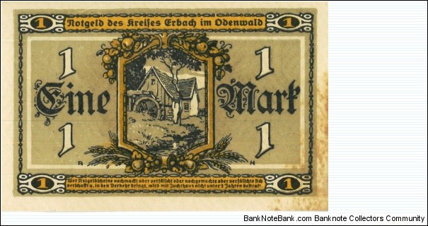 Banknote from Germany year 1918