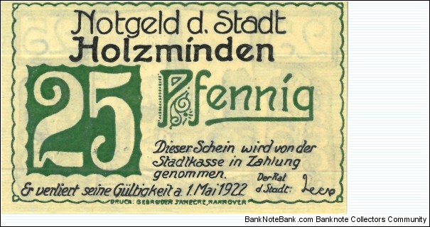 Notgeld Banknote