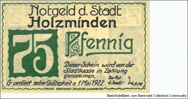 Notgeld Banknote