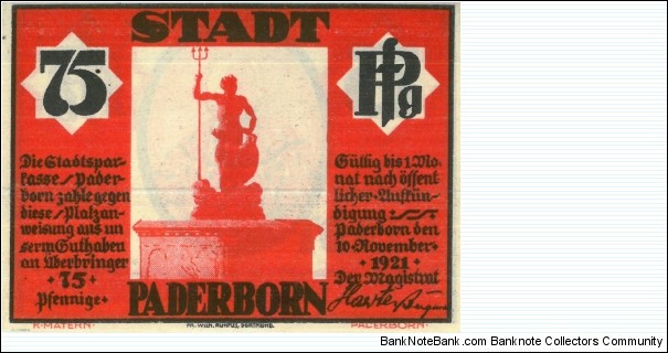 Banknote from Germany year 1921