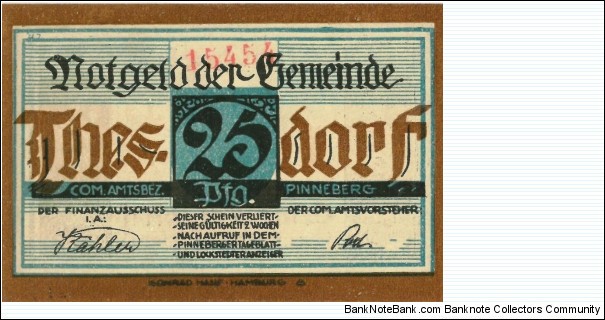 Banknote from Germany year 1921