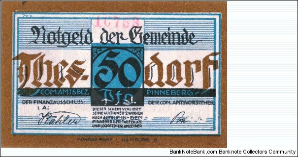 Banknote from Germany year 1921