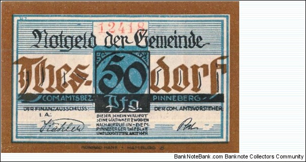 Banknote from Germany year 1921