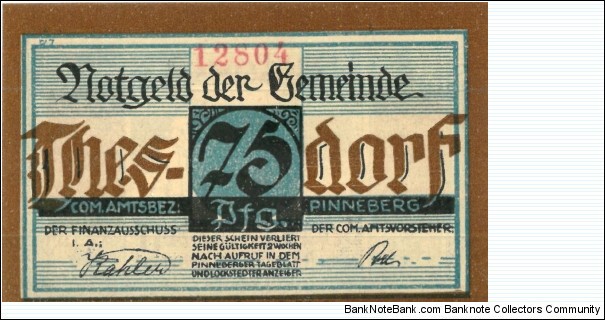 Banknote from Germany year 1921