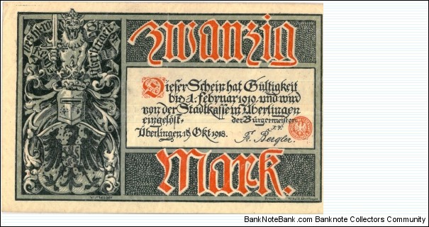 Banknote from Germany year 1918