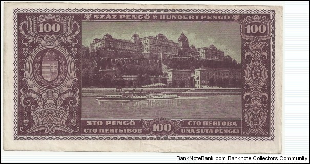 Banknote from Hungary year 1945