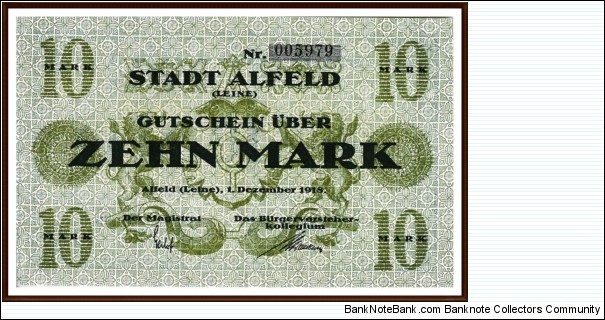 Banknote from Germany year 1918