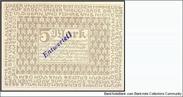 Banknote from Germany year 1918