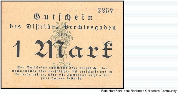 Notgeld Banknote