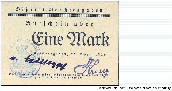 Banknote from Germany year 1918