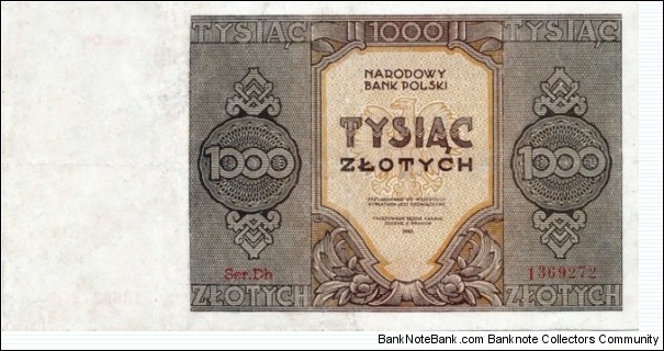 Poland 1000 Złotych Banknote