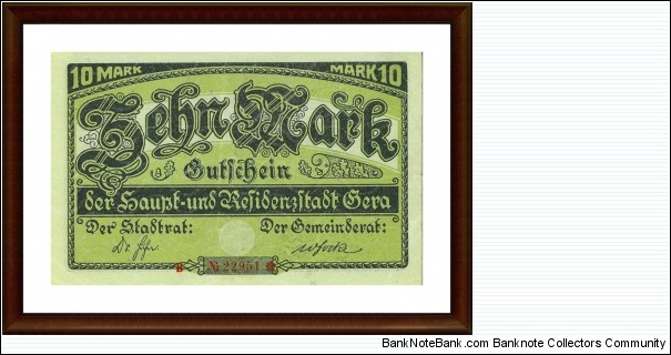 Banknote from Germany year 1919