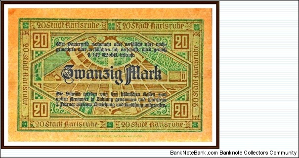 Banknote from Germany year 1918