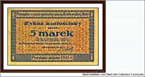 Banknote from Germany year 1921