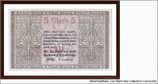 Banknote from Germany year 1918