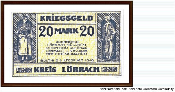 Banknote from Germany year 1919