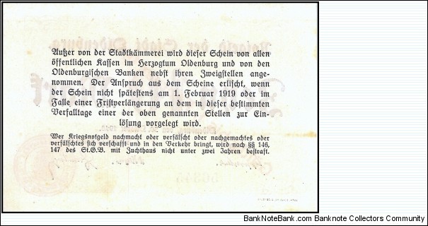 Banknote from Germany year 1918