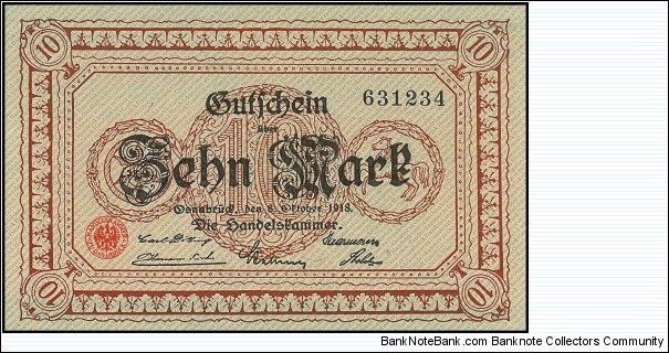 Notgeld
Osnabruck Banknote