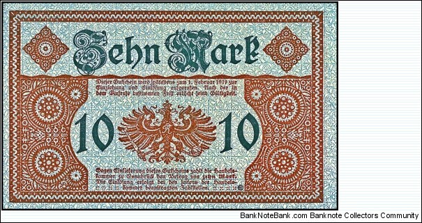 Banknote from Germany year 1918