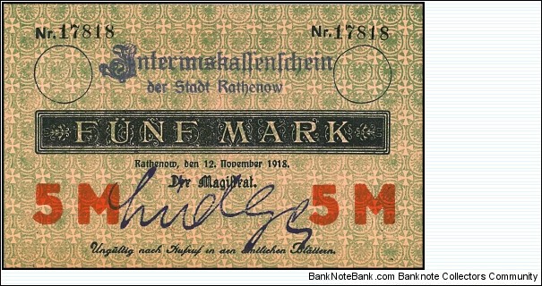 Notgeld
Rathenow Banknote