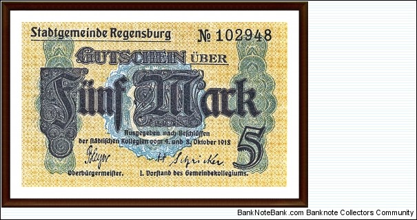 Notgeld
Regensburg Banknote