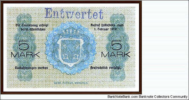 Banknote from Germany year 1918