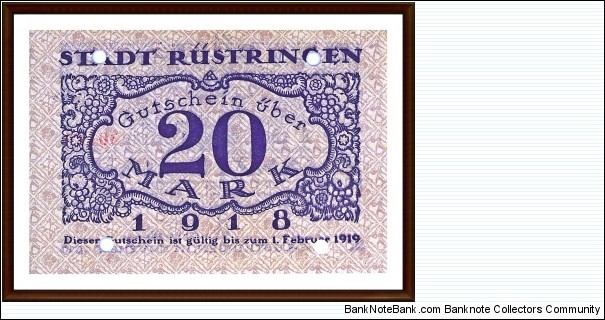 Banknote from Germany year 1918