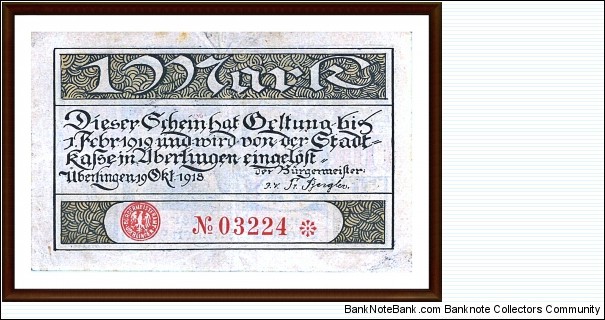 Notgeld
Uberrlingen Banknote