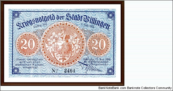 Banknote from Germany year 1918