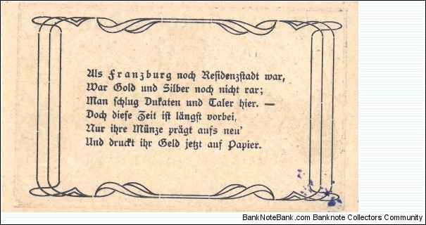 Banknote from Germany year 1920