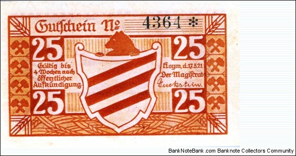 Notgeld Banknote