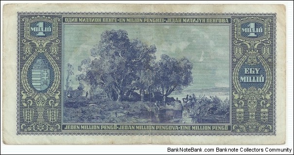 Banknote from Hungary year 1945