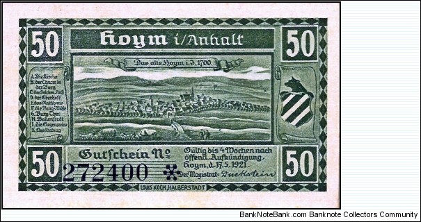 Banknote from Germany year 1921